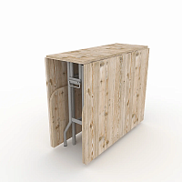 Стол книжка трансформер от производителя "Maksimus Plus" - 2750х1000х750 цвет столешницы Винтаж подстолье Светлое 