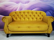 Диван Честерфилд 200 см в базовых тканях цвет Солнце