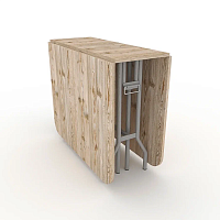 Стол книжка трансформер от производителя "Standart" - 1770х900х750 цвет столешницы Винтаж подстолье Светлое