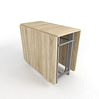 Стол книжка трансформер от производителя "Standart 2 Plus" - 1850х1000х750 цвет Дуб Сонома подстолье Светлое