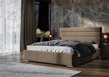 Кровать Омега в базовых тканях, без основания, 180 см цвет Кремовый