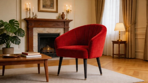 фото Стул-кресло Грация, Базовые ткани, Velutto Soft цвет Красный