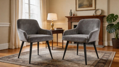 фото Стул-кресло Фьюжн, Базовые ткани, Velutto Soft цвет Бетон