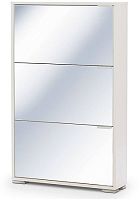 Обувница Vental Viva-3 цвет Белый с зеркалом