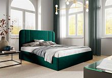 Кровать Терра 160х200 с подъемным основанием в базовых тканях цвет Зеленый Мох