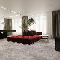 Диван Роскошь 300 см в тканях Velutto Soft цвет Красный