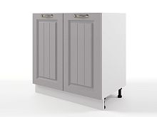 Шкаф напольный Мария 800х820х476 Сталь/ Белый