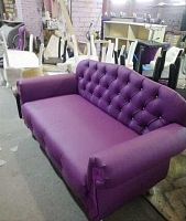 Диван Честерфилд 200 см в базовых тканях цвет Фиолетовый