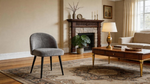 фото Стул Гуччи, Базовые ткани, Velutto Soft цвет Бетон