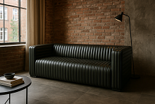 Диван Пегас длина 180 см в тканях Velutto Soft цвет Темный